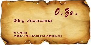 Odry Zsuzsanna névjegykártya